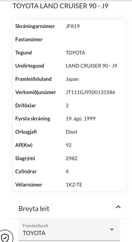 1999 Toyota Land Cruiser Prado