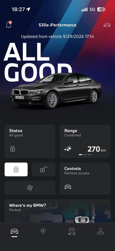 2018 BMW 5 Series 530e M-Sport