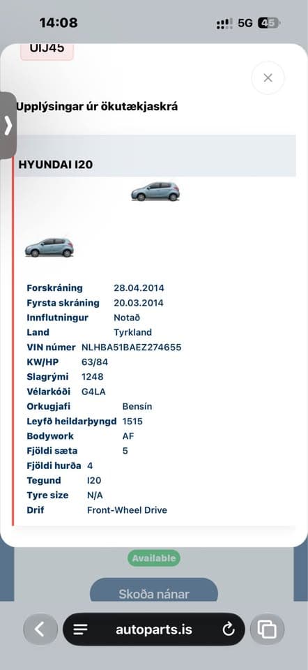 2014 Hyundai i20